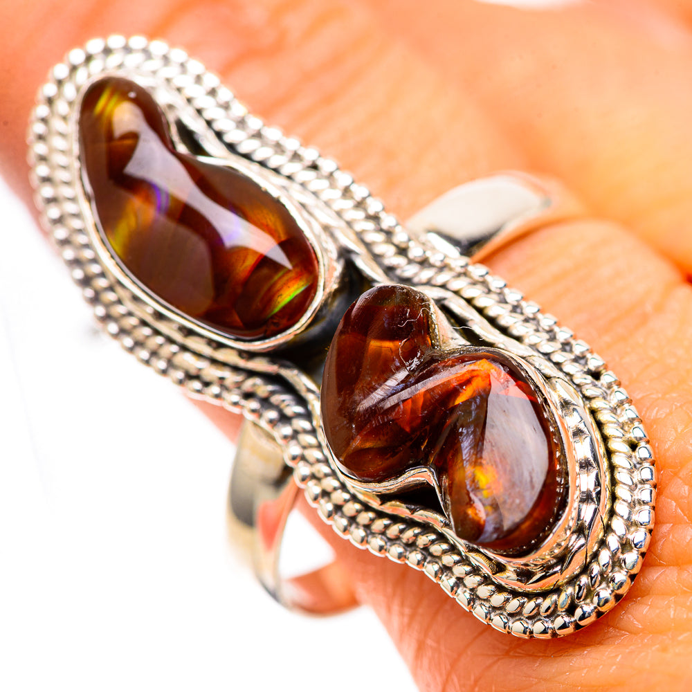 Large Mexican Fire Agate Ring Size 11.5 (925 Sterling Silver) RING139292