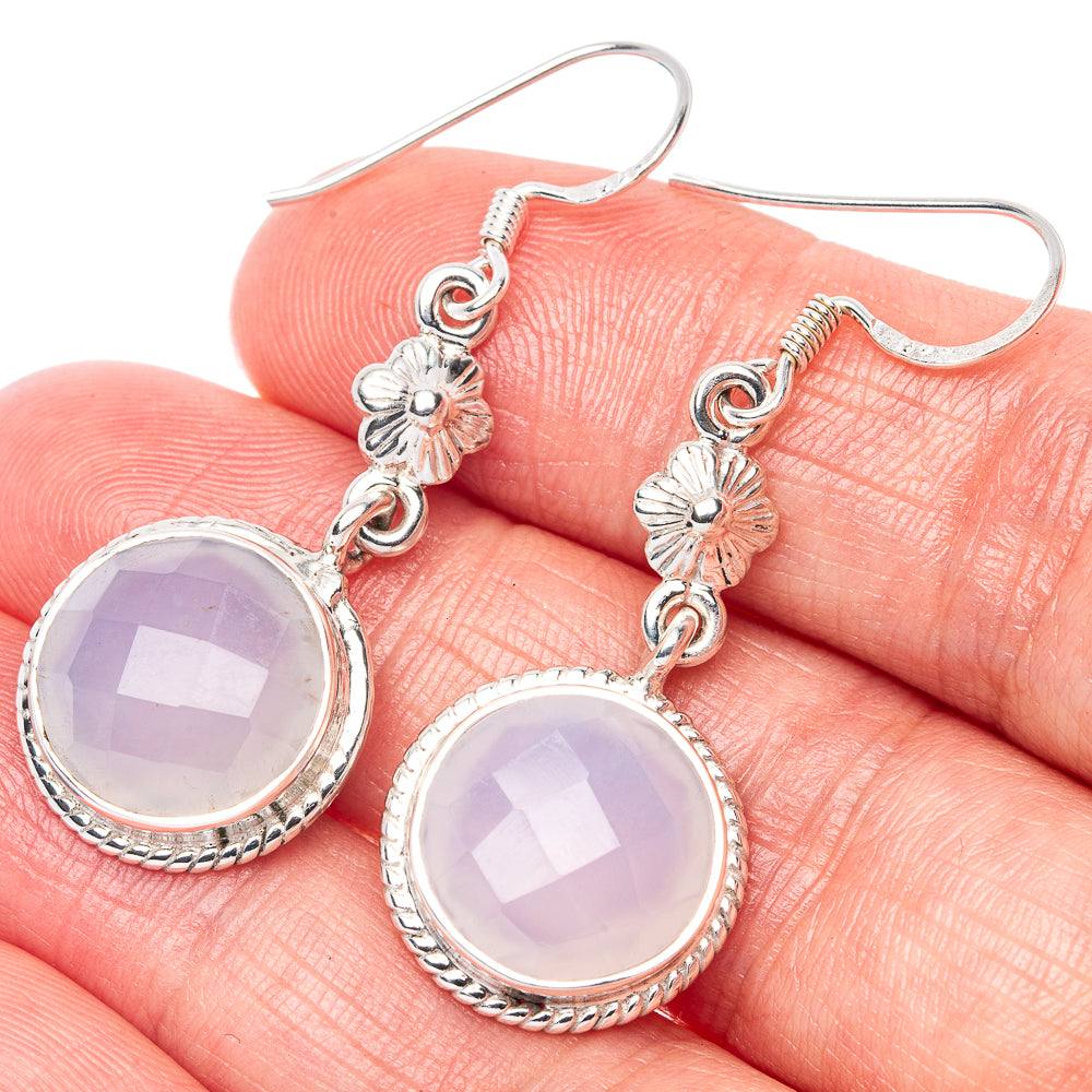 Asc Premium Rainbow Moonstone Earrings 1 3/4" (925 Sterling Silver) E1343