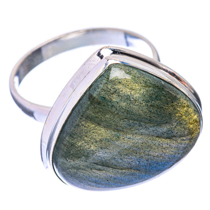 Large Labradorite Ring Size 9.75 (925 Sterling Silver) R141471