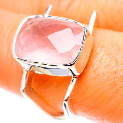 Premium Rose Quartz Ring Size 7.25 (925 Sterling Silver) RING138055