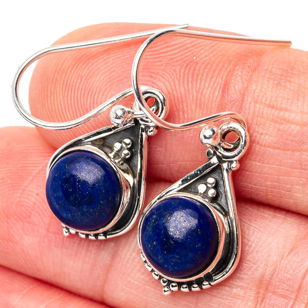Lapis Lazuli Earrings 1 1/4" (925 Sterling Silver) E3148