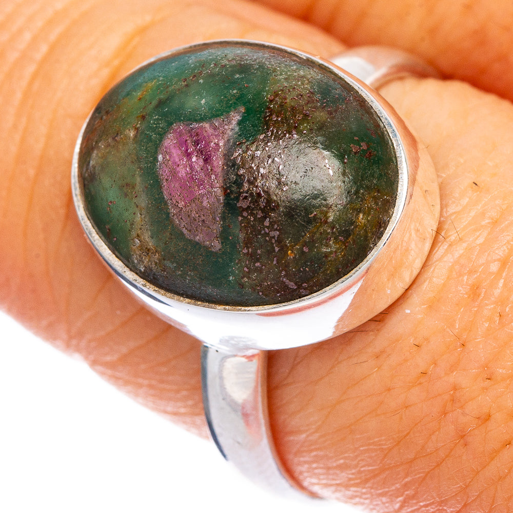 Ruby Fuchsite Ring Size 8.75 (925 Sterling Silver) R1242