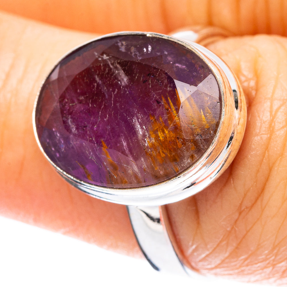 Rare Cacoxenite Ring Size 7.75 (925 Sterling Silver) R4180