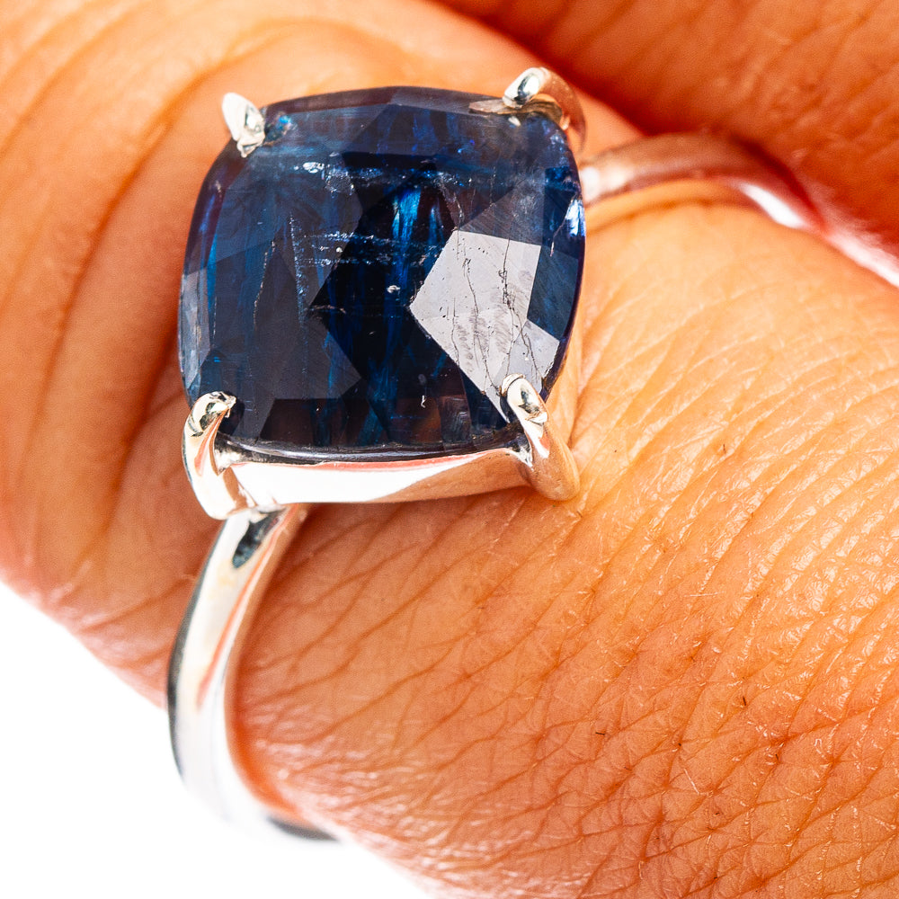 Faceted Kyanite Ring Size 9 (.925 Sterling Silver)
