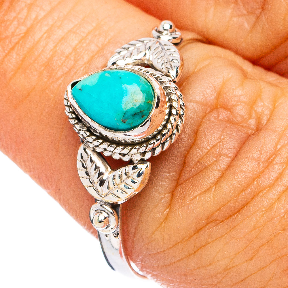 Mohave Turquoise Ring Size 8.25 (925 Sterling Silver) R8284