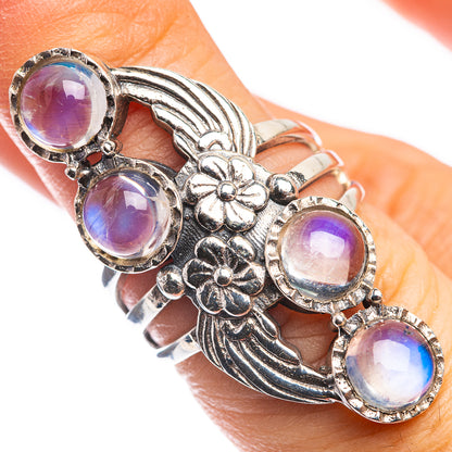 Rainbow Moonstone Ring Size 6 (925 Sterling Silver) RING143254