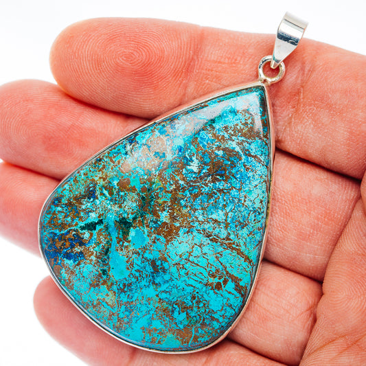Premium Shattuckite Pendant 2 1/2" (.925 Sterling Silver)