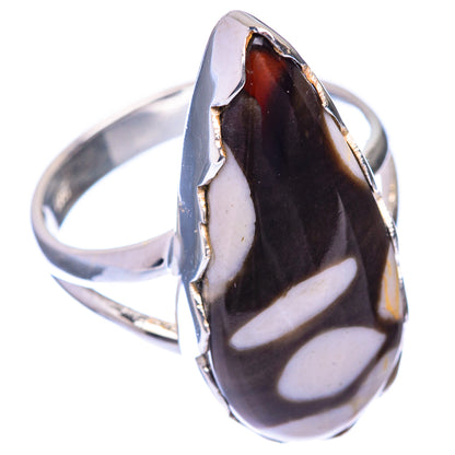 Peanut Wood Jasper Ring Size 7.25 (925 Sterling Silver) R141485