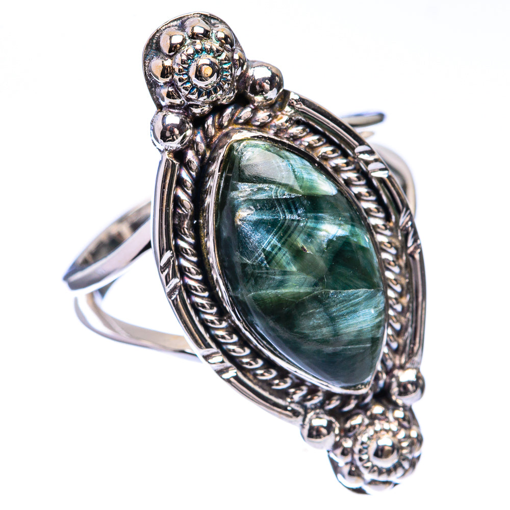 Premium Seraphinite Ring Size 8 (925 Sterling Silver) R141903