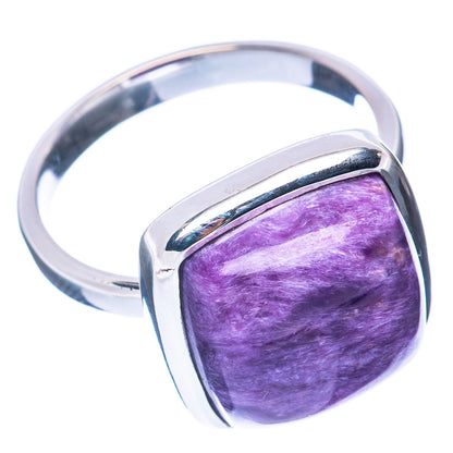 Premium Charoite 925 Sterling Silver Ring Size 7 (925 Sterling Silver) R2737