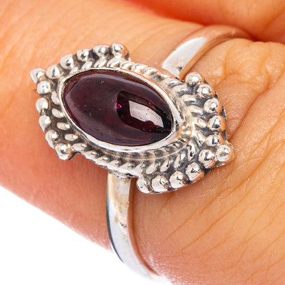 Garnet Dainty Ring Size 6.5 (925 Sterling Silver) R145698
