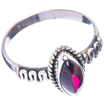 Garnet Ring Size 8 (925 Sterling Silver) R5665