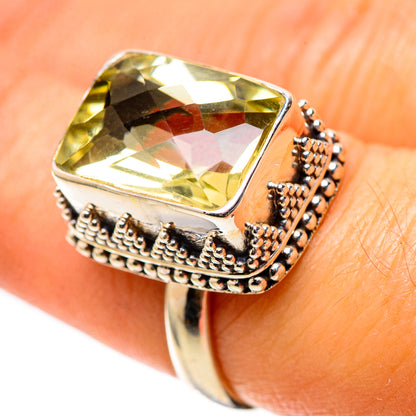 Faceted Citrine Ring Size 7.25 (925 Sterling Silver) RING138814