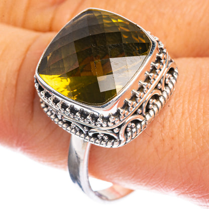 Faceted Citrine Ring Size 12 (925 Sterling Silver) R144307