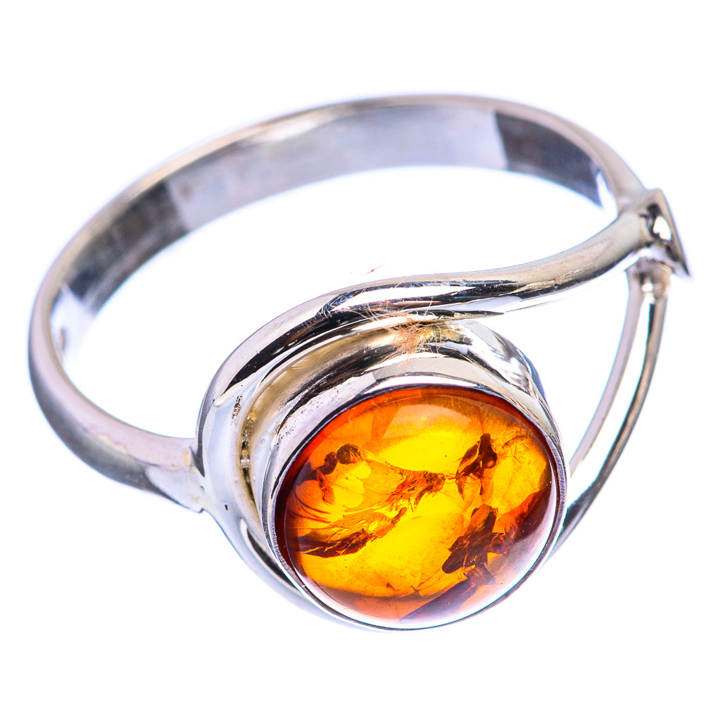 Baltic Amber Ring Size 6 (925 Sterling Silver) R142844