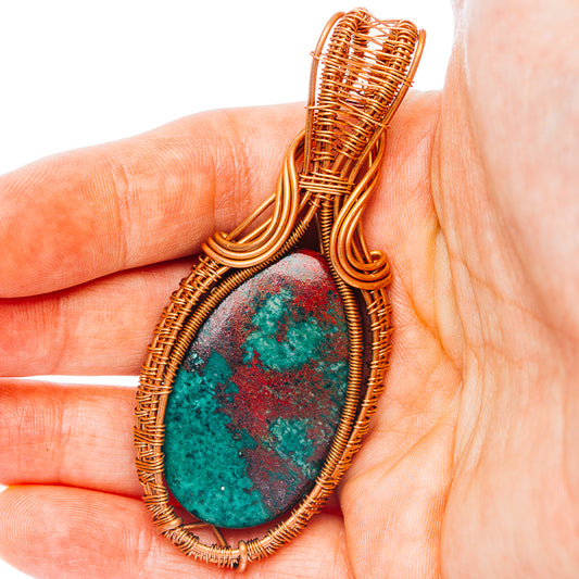 Sonora Sunrise Wire Wrap Pendant 3" (Copper)