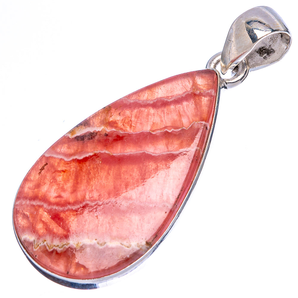 Rhodochrosite Pendant 1 5/8" (925 Sterling Silver) P43087