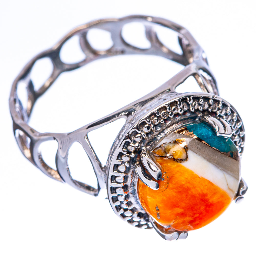 Spiny Oyster Turquoise Ring Size 9 (925 Sterling Silver) R146229