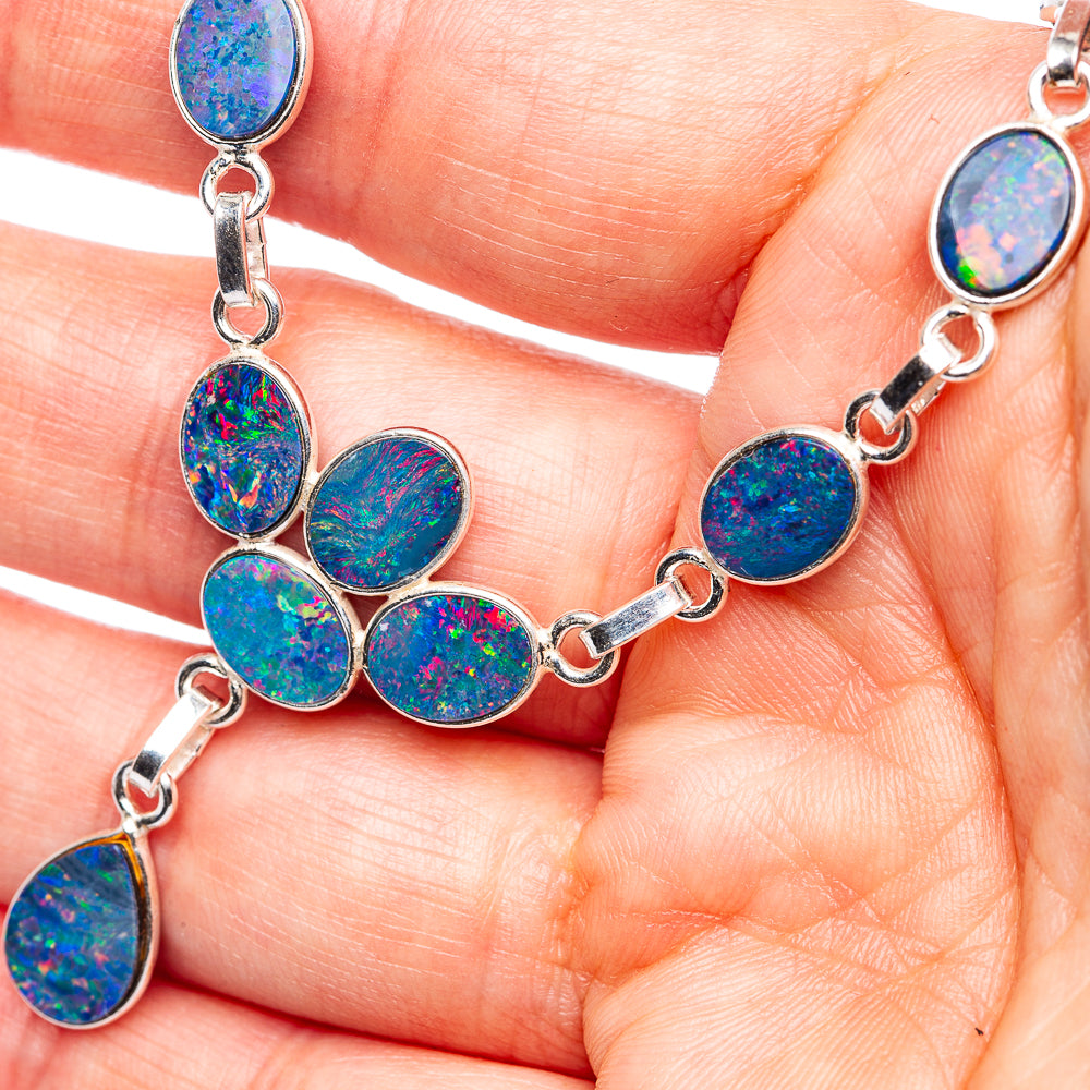 Ana Silver Co Doublet Opal Bracelet 7 To 8" (925 Sterling Silver) (925 Sterling Silver) N90097