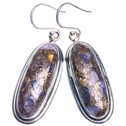 Brecciated Tanzanite 925 Sterling Silver Earrings 1 3/4"