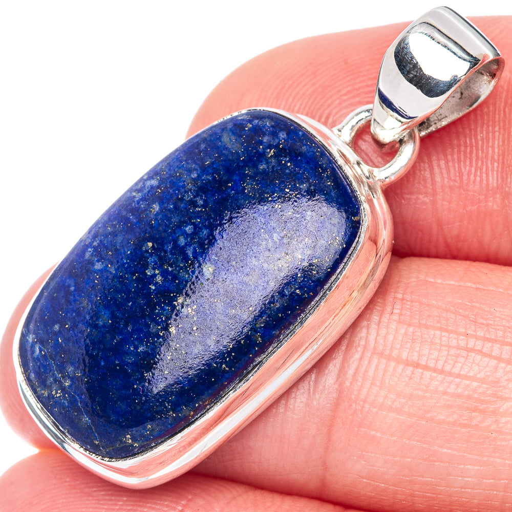 Lapis Lazuli Pendant 1 3/8" (925 Sterling Silver) P40888