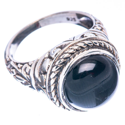 Black Onyx Ring Size 6.75 (925 Sterling Silver) R2806