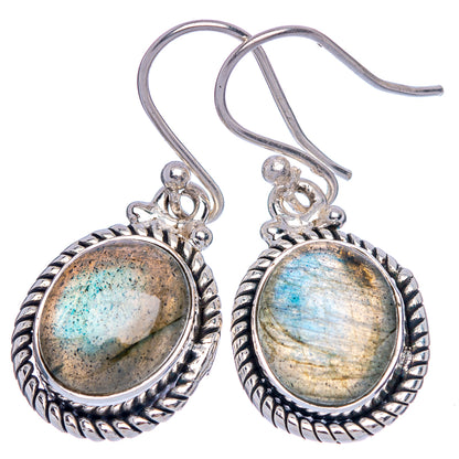 Labradorite Earrings 1 1/4" (925 Sterling Silver) E433302