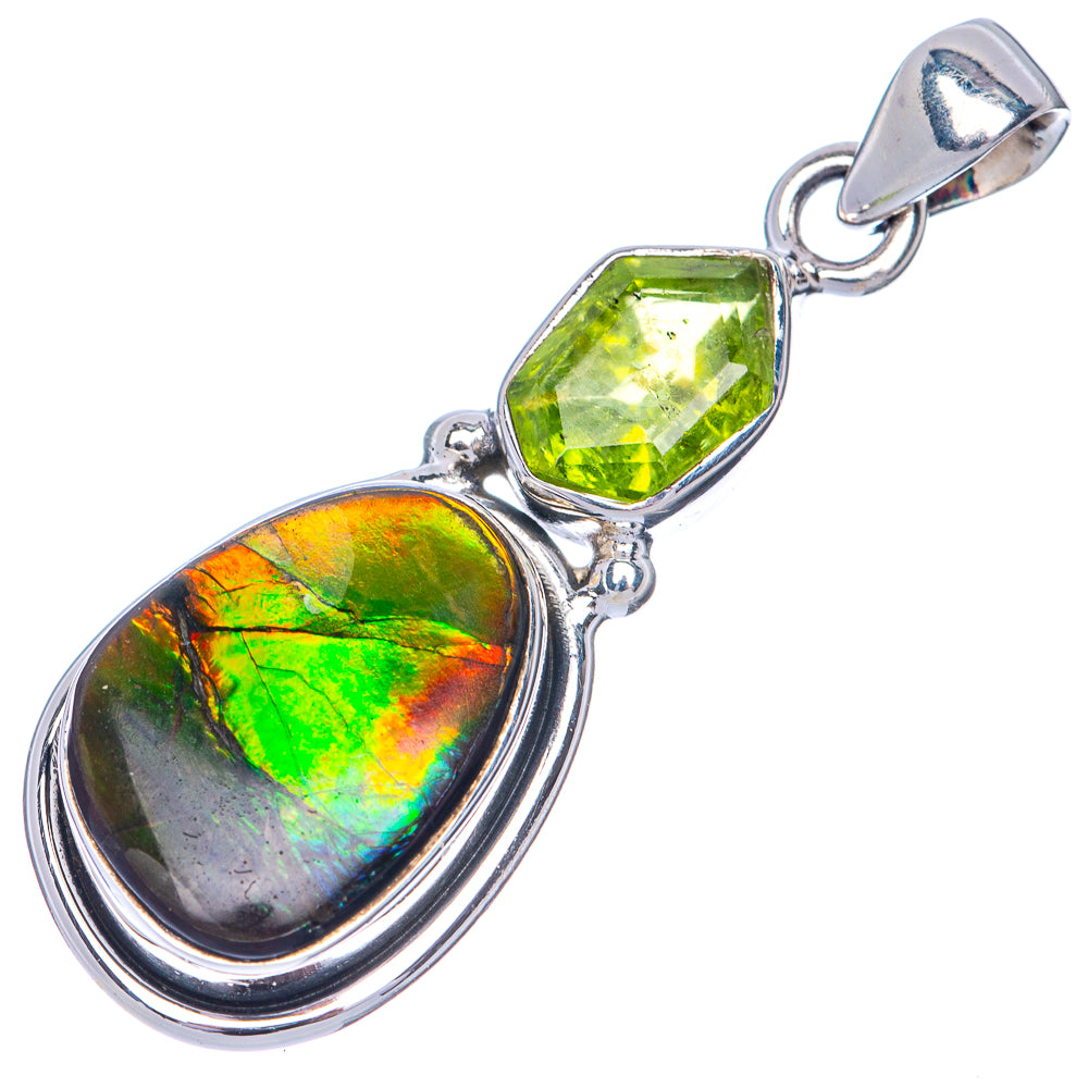 Canadian Ammolite Pendant 1 5/8" (925 Sterling Silver) PD39852