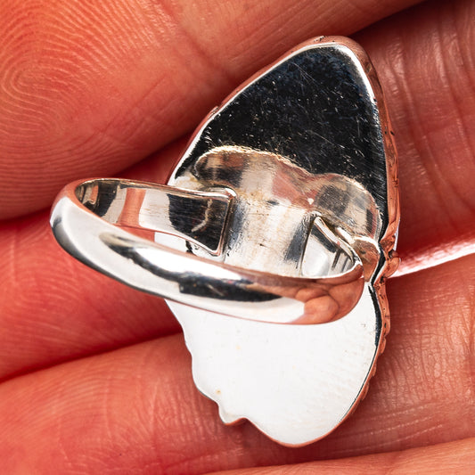 Pink Triplet Opal Ring Size 6 (.925 Sterling Silver)