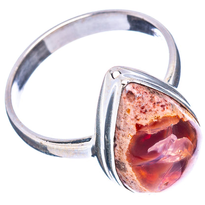 Rare Mexican Fire Opal Ring Size 10 (.925 Sterling Silver)