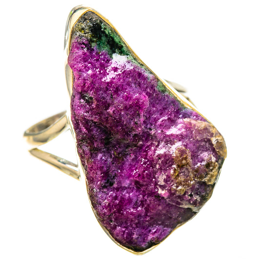 Large Rough Ruby Zoisite Ring Size 10.75 (925 Sterling Silver) RING137920