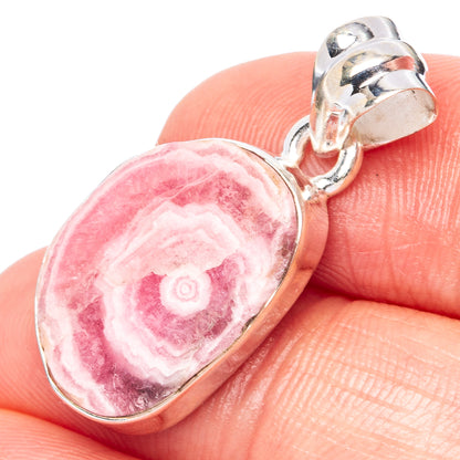 Rare Rhodochrosite Stalactite Pendant 1 1/8" (925 Sterling Silver) P42948