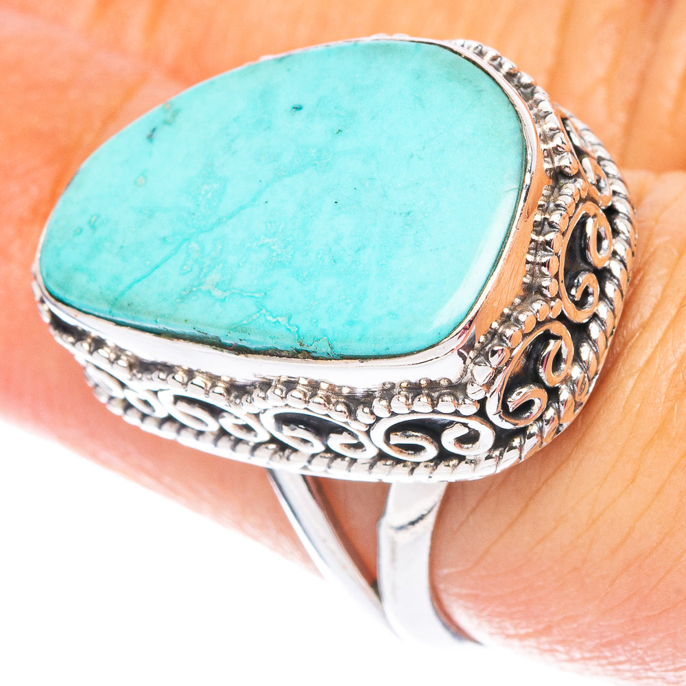 Rare Kingman Turquoise Ring Size 6.5 (925 Sterling Silver) R7487