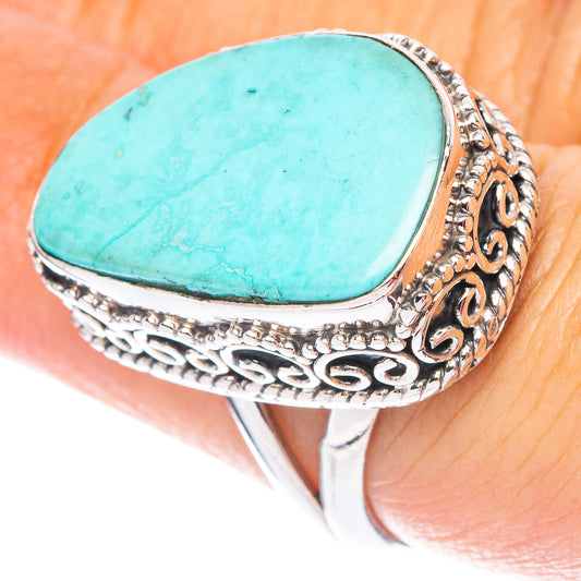 Rare Kingman Turquoise Ring Size 6.5 (925 Sterling Silver) R7487