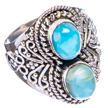 Rare Larimar Ring Size 7.25 (.925 Sterling Silver)