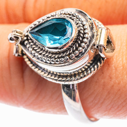 Poison London Blue Topaz Ring Size 9.75 (925 Sterling Silver) R141970