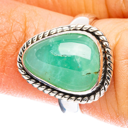 Chrysoprase Ring Size 5 (925 Sterling Silver) R5021