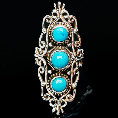 Premium Sleeping Beauty Turquoise Ring Size 7.75 (.925 Sterling Silver)