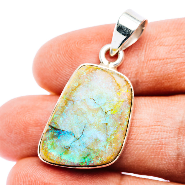 Monarch Opal Pendant 1 1/2" (.925 Sterling Silver)