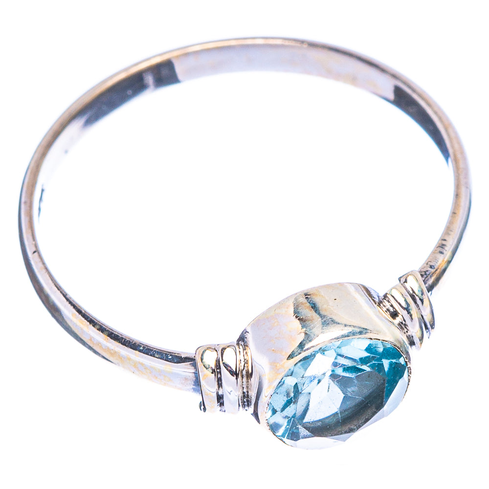 Blue Topaz Dainty Ring Size 6.25 (925 Sterling Silver) R146990