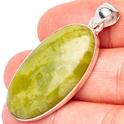 Aventurine Pendant 1 3/4" (925 Sterling Silver) P42848