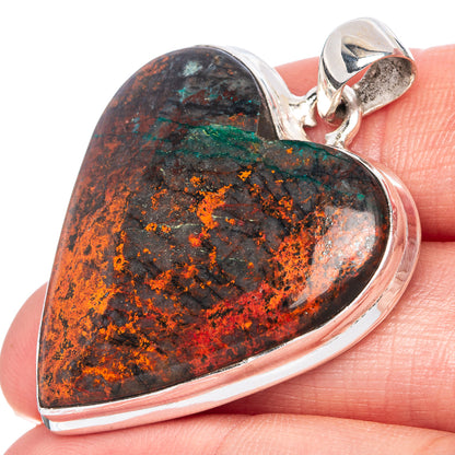 Sonora Sunrise Heart Pendant 1 5/8" (925 Sterling Silver) P41419
