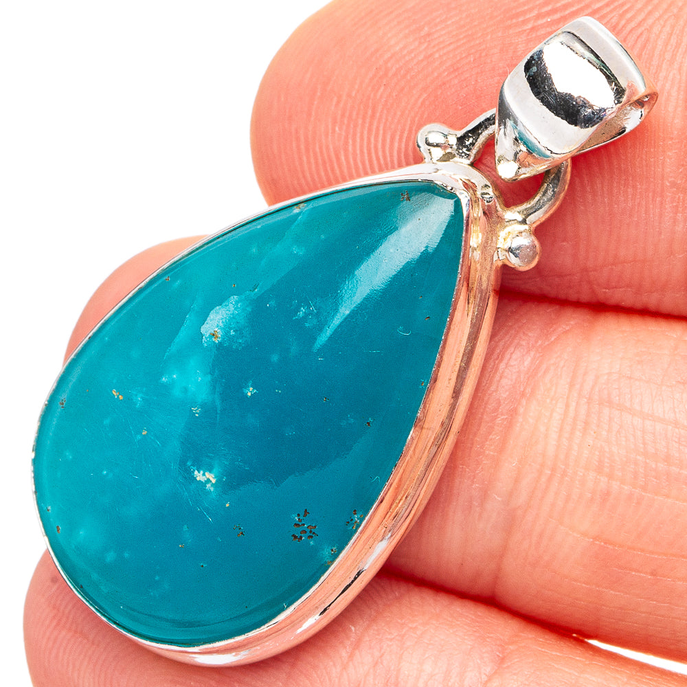 Rare Smithsonite Pendant 1 3/8" (.925 Sterling Silver)