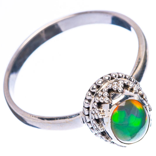 Rare Ethiopian Opal Ring Size 8.75 (925 Sterling Silver) R4334