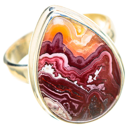 Crazy Lace Agate Ring Size 6.25 (925 Sterling Silver) RING139160