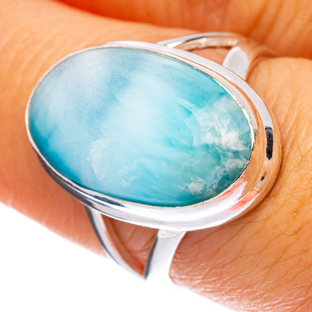 Larimar Ring Size 7.25 (925 Sterling Silver) R146319