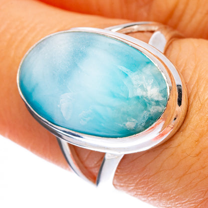 Larimar Ring Size 7.25 (925 Sterling Silver) R146319