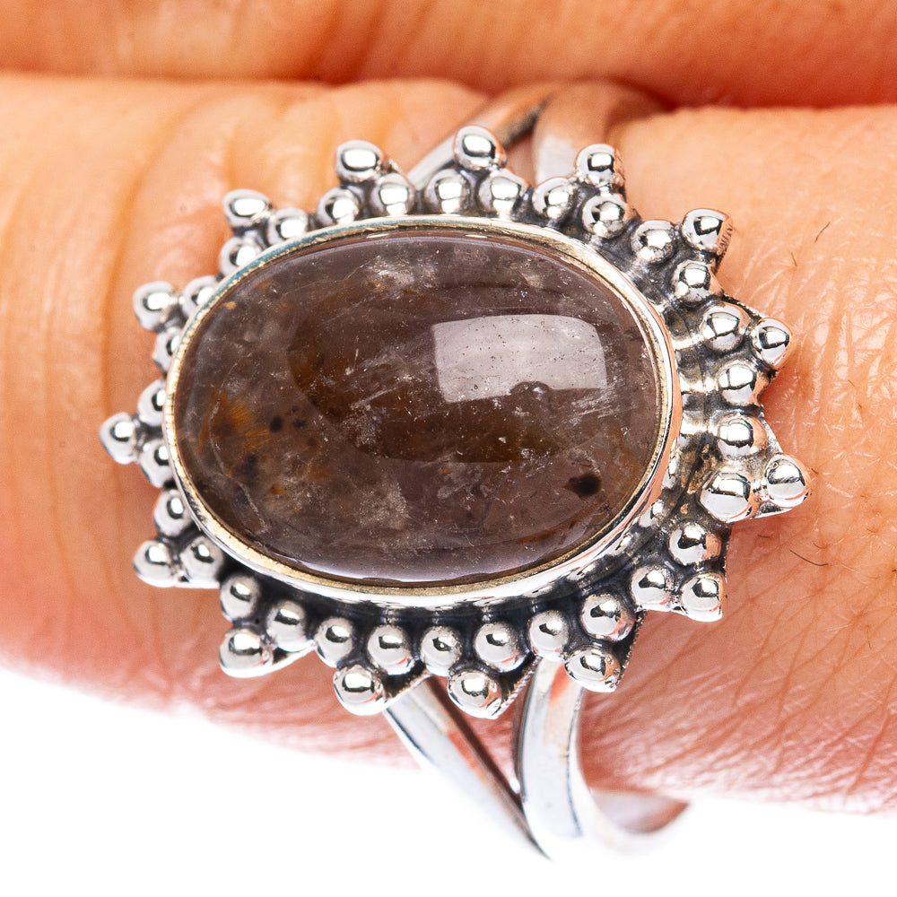 Cacoxenite Amethyst Ring Size 9.75 (925 Sterling Silver) R2932
