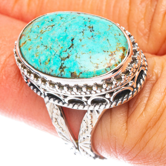Rare Kingman Turquoise Ring Size 6 (925 Sterling Silver) R7576