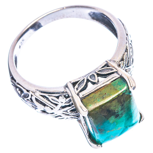 Rare Arizona Turquoise Ring Size 8 (925 Sterling Silver) R4721